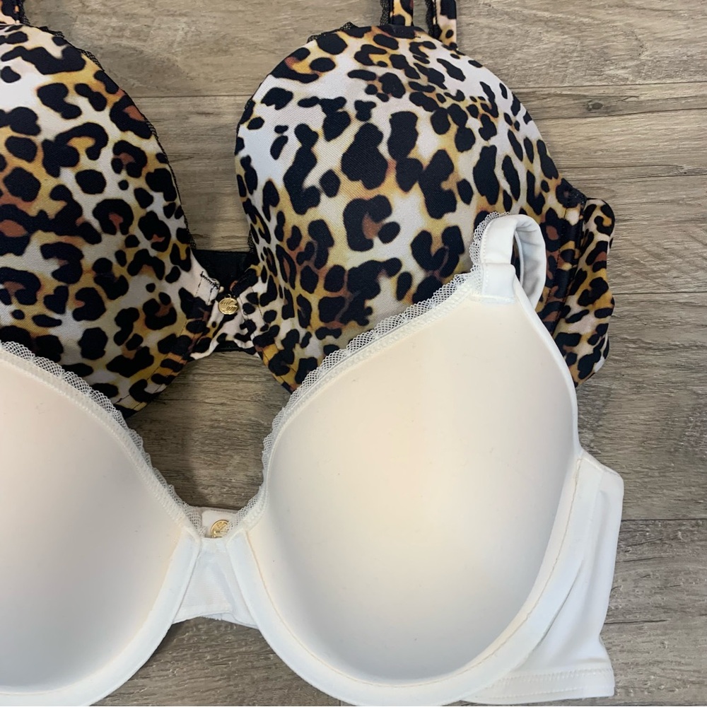 Pearl Venus 2 Soft Underwired Full Coverage T Shirt Bras Leopard Print - Picture 2 of 10